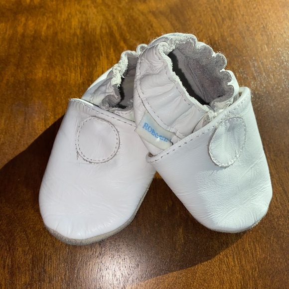 Robeez white leather booties Infant size 0 - Picture 7 of 7